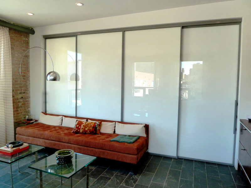 Living Room Sliding Glass and Architectural Entry Swing Doors
