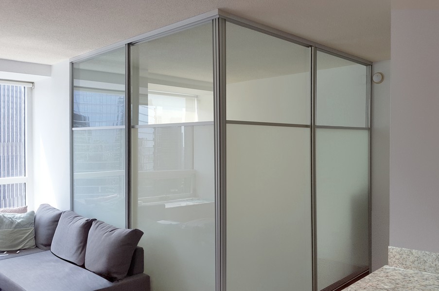 Chicago Glass Etched and Sandblasted Room Dividers and Partitions