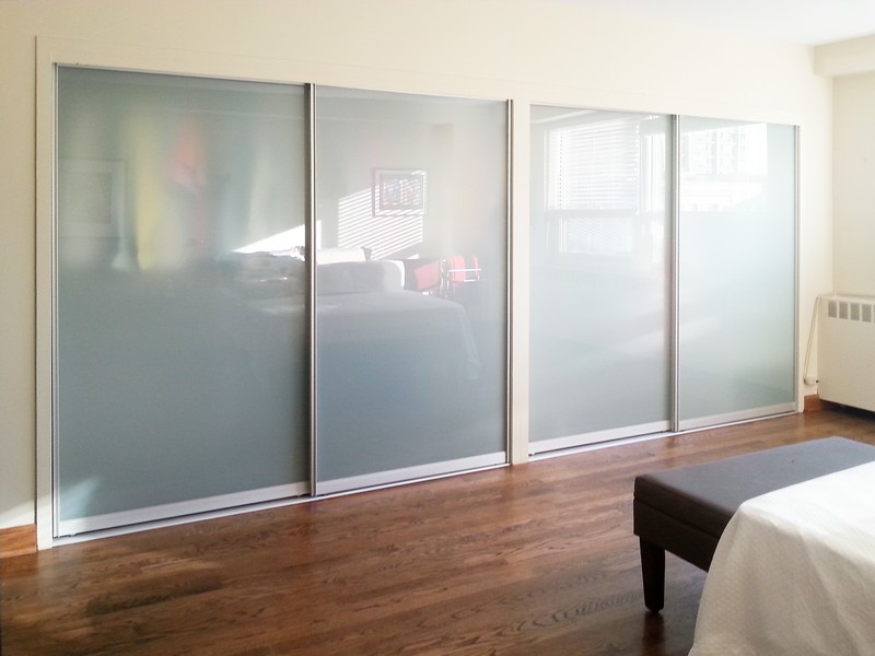 Chicago Glass Frosted Sliding Closet Doors