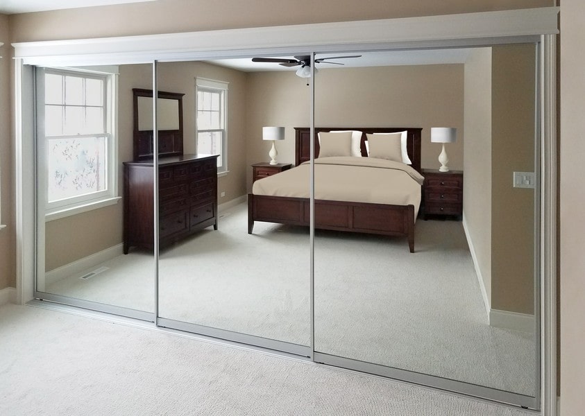 Mirrored Creative Sliding Doors Of, How Much Are Mirror Closet Doors