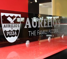 Interior Glass & Etched Logo